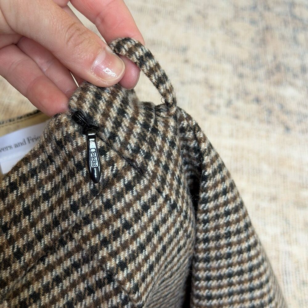 Lovers + Friends Nicki Skort brown & black houndstooth Size XXS Micro Mini Skirt - Picture 13 of 16